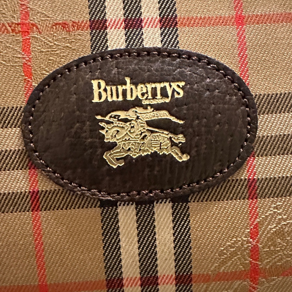 Authentic BURBERRY Haymarket Check Canvas Clutch/Pochette Bag - Picture 4 of 9